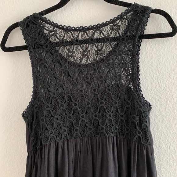 Free People Black Embroidered Mini Dress - Picture 7 of 8